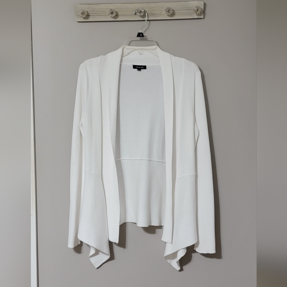 Verve Ami size large white cardigan Chest 22" length 28"